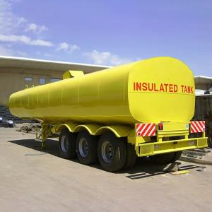 China Carbon Steel Insulated BPW Axle Crude Oil Tanker Trailer For Sale wholesale