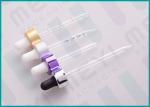 Aluminum Sheathed Bulb Glass Liquid Dropper , 20/400 Colorful Glass Bottle