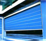 Blue 1.2mm Curtain 0.25KW Fireproof Garage Door