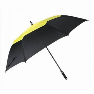 China Automatic Open Double Canopy Golf Umbrella Wind Resistant Black Net Durable wholesale