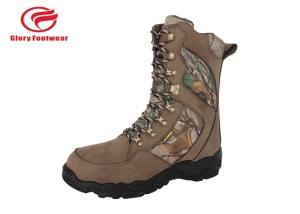 China Gear Tex Tie Up High Field And Stream Hunting Boots With Suede Leather Outdoor wholesale