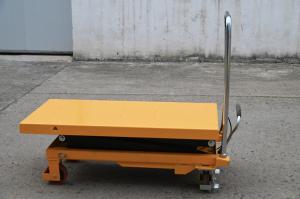 China Hand  Scissor Lift Table Trolley , 150kg Pallet Hydraulic Lift Table on sale