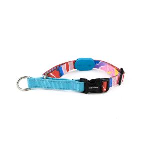 China Red Purple Pink Custom Reflective Dog Collars For Small Dogs 1.5 Inch Dog Collar wholesale