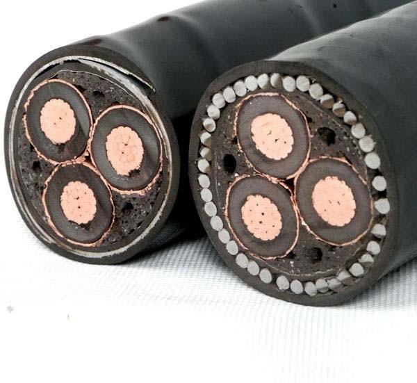 YJV22 35KV 5 Cores High Voltage Cable Armored Steel Hv Electrical Cables Cross