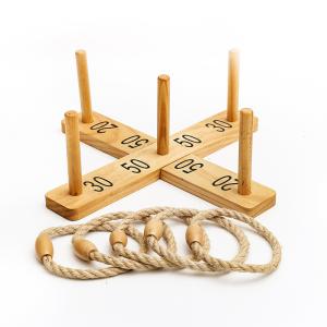 China wooden ring toss set wooden outer door game set wholesale