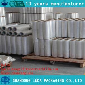 China FILM STRETCH Stretch film manual 17mic LLDPE clear strech film manual FOR SALE wholesale