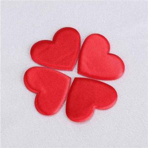 China Heart Applique Crafts Flat Padded For Valentines Day Gift Decoration wholesale