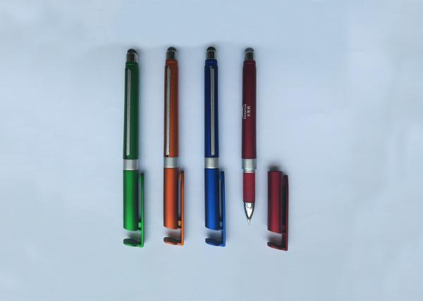 New hot-selling Mobile phone stents Banner Touch Metal Pen with customized logo