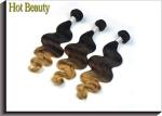 Body Wave Peruvian 5A Human Hair Extension For Lady 3 Tone Body Weaving