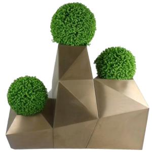 China Outdoor modern stainless steel planter flower pots planters wholesale