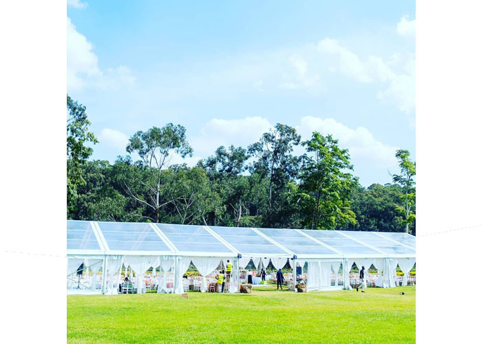 Aluminum Expandable 15x35m Clear Outdoor Tent for wedding