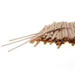 Customized Wooden Stirrer Sticks For Milk Tea Hot Drink 140mm