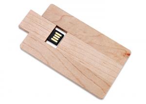 China Multiple Function Custom Wood Usb Drives , Wooden Usb Stick Paper Box Packed on sale