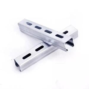 China High Strength Galvanized Slotted Metal Framing Strut Channel / C Slotted Channel wholesale