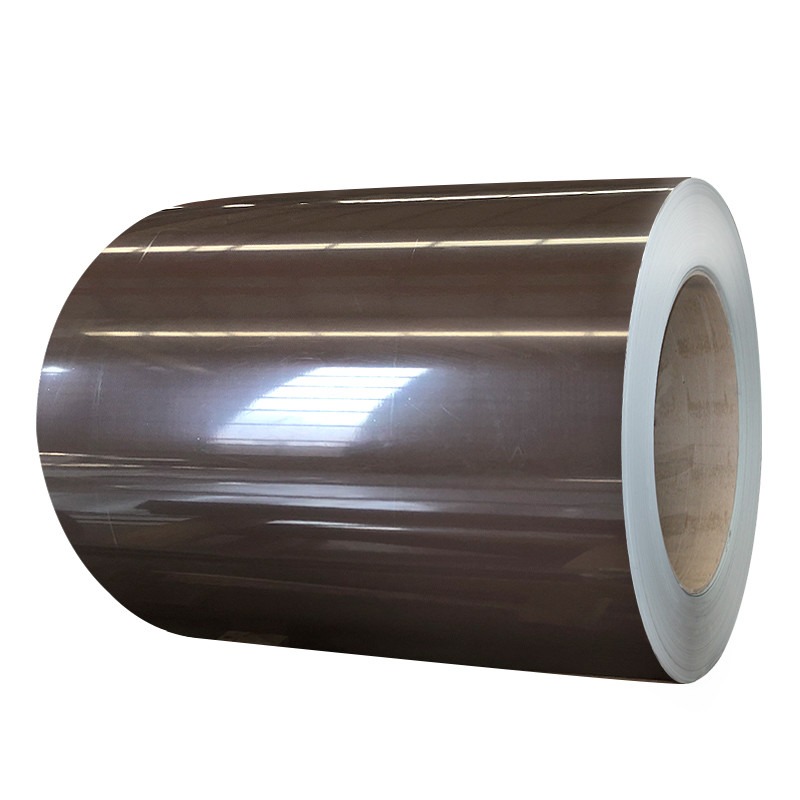 0.38*1000mm Pre-Painted Galvanized Steel Coil PPGI PPGL RAL8004 Copper Brown Color
