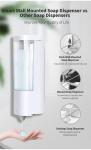 Automatic Shower Gel Shampoo Conditioner Dispenser Touch Free For Bathroom Wall