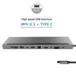 15cm Cable 3.5mm Audio 4K 30Hz HDMI 87W PD USB C Hub
