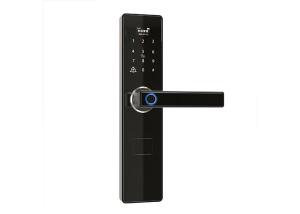 China Wifi Remote Control Wooden Sliding Door Lock , Bio Fingerprint Door Lock For Hotel wholesale