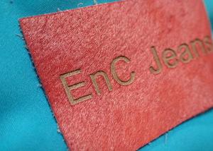 China Personalized Metal Logo Genuine Embossed Leather Labels And Tags For Clothes wholesale