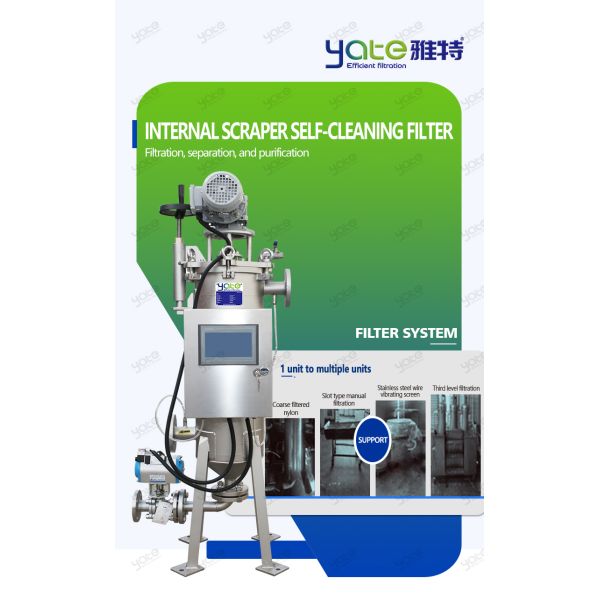 Full Auto Scraper Type Filter 304 SS Durable Design for Lithium Battery Slurry Processing