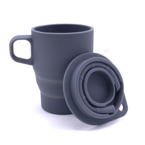 China Private Logo 350ML Collapsible Silicone Coffee Cup wholesale