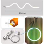 25mm Dia Silicone Dimmable LED Strip 12V 24V Flexible Neon Tube Lighting