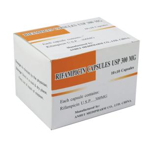 China Rifampicin Capsule 300mg, 10x10's/box, the drug treatment of pulmonary tuberculo and so on, GMP Medicine wholesale