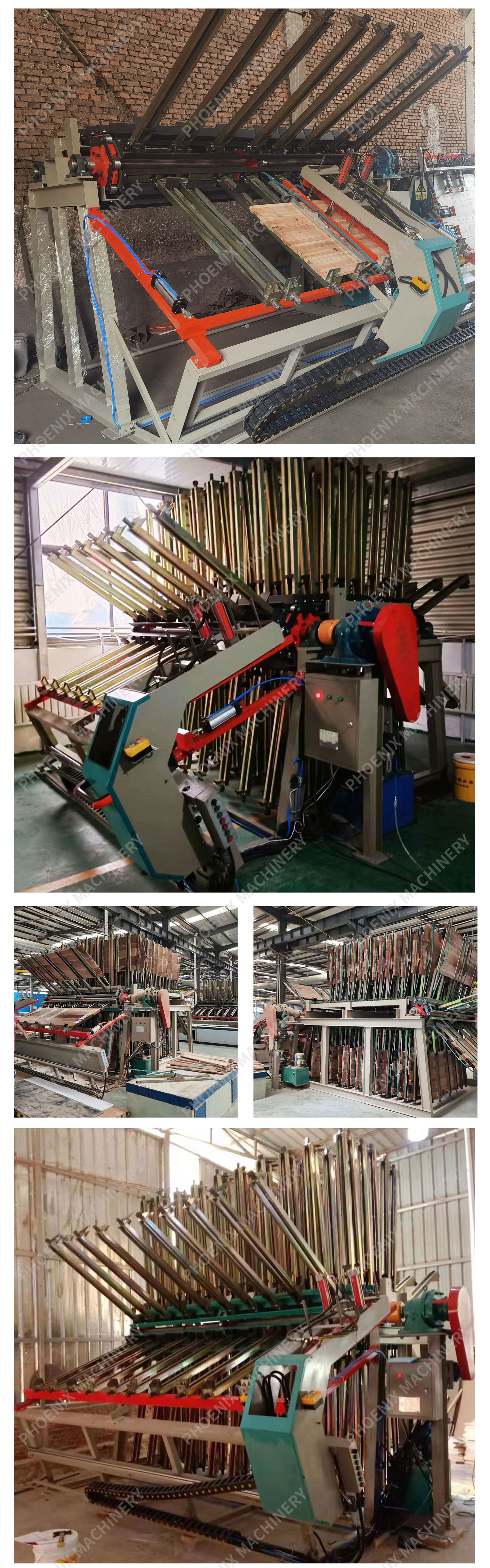High Productivity MY2600A-8 Rotary Wood Composer Pneumatic Clamp Carrier Hydraulic Wood Clamp Carrier Machine