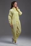 Food Processing Garment Resuable yellow hooded coverall yellow durable in food