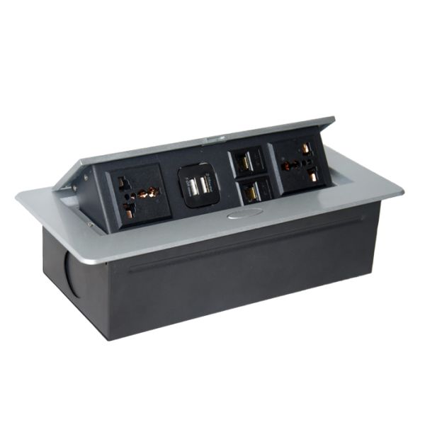 Flip Cover Desktop pop up power outlet uninvesal standard Socket Outlets for office desk /kitchen workstation
