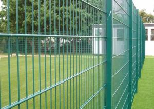China Green Pvc Coated 868 Double Loop Fencing 50x200mm In Sport Field wholesale