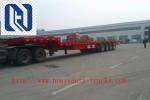 20 / 40 Foot Flatbed Semi Trailer Trucks / Skeletal Trailer 12 Pcs Container