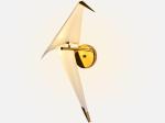 Golden Bird Shape 280*270*670mm PVC Iron Material Modern Indoor Wall Lights