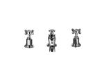Contemporary Concealed Basin Mixer Tap Chrome Finish Brass Material