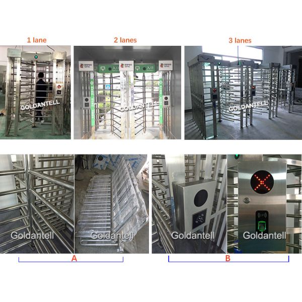 Philippines Stadium Full Height Turnstile / biometric access control barrier gate in outdoor
