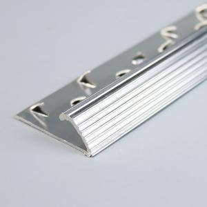 China Silver Aluminum Metal Carpet Edging Trim 36.8x0.85mm wholesale