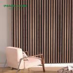 2400*600*21 mm Standard Size Wooden Slats Polyester Fiber Decorative Panel for