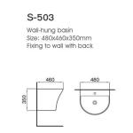 Modern Round Ceramic Wall Hung Basin For Functional Bathrooms