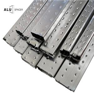 China ALU High quality and better price insulating glass aluminum spacer bar double glass panaspacer swiggle spacer wholesale