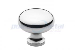 China Zinc Alloy Polished Chrome Cabinet Handles And Knobs / Round Drawer Knobs wholesale