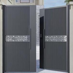 China Alloy 6063 Driveway Aluminium Gates External Sliding Doors For Chinese Square Powder Coated wholesale