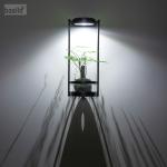 Outdoor Wall Decoration Made Easy with Black Solar Wall Lamps Working Time 8-10