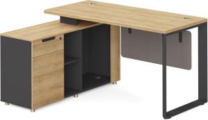 China Bali Furniture 1.4M Melamine Office Desk With Metal Legs For Office wholesale