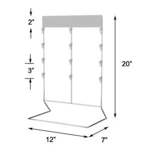 China hat counter top wire display rack wholesale