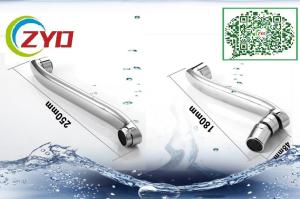 China 22mm Brass Welded Oblate Wall Mounted Swing Shower Facuet Spout Accessory PB Less Chrome Plated Abnormity Mixer Pipe wholesale