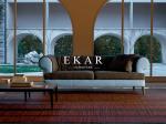Europea Contemporary Style 2018 Latest Living Room Furniture Bicolor Fabric Sofa