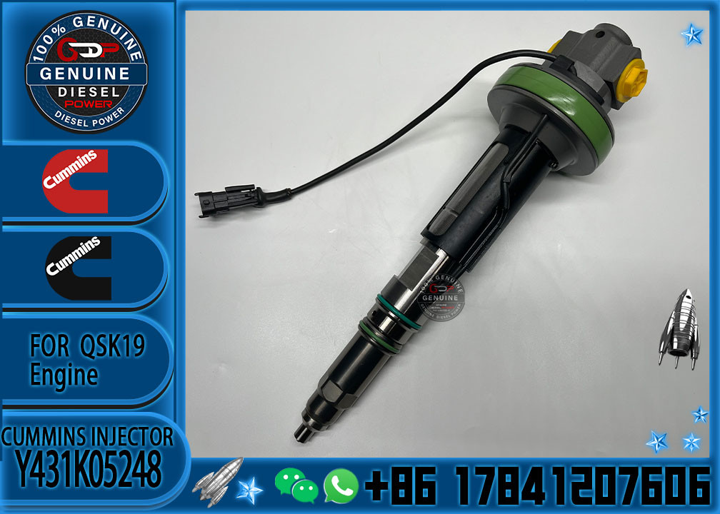 Diesel Common Rail Diesel Fuel Injector 4964172 Y431K05248 For Cummins QSK19 QSK38 QSK60