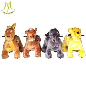 China Hansel amusement park rides sale rideable plush animal rideable horse toys wholesale