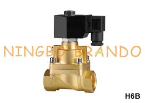 China 75 bar Water Air Brass High Pressure Solenoid Valve 3/8'' 1/2'' 3/4'' 1'' 220V 24V wholesale