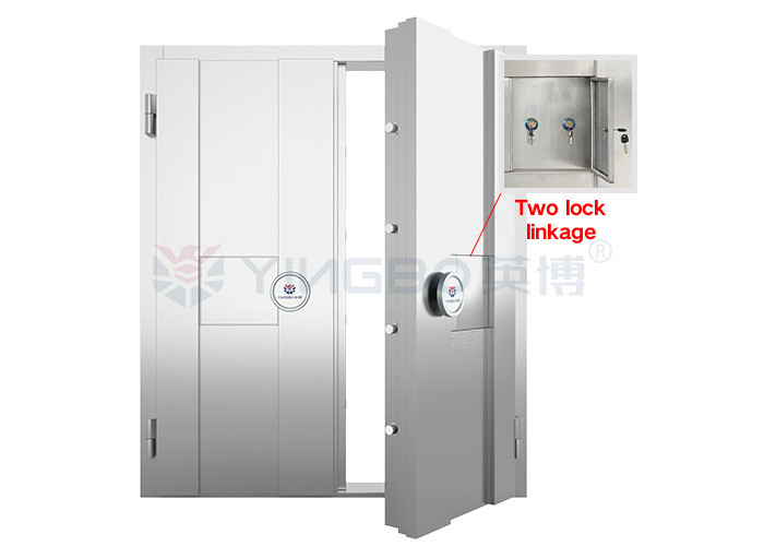 H2200*W1980mm Fireproof Vault Door Stainless Steel Security For Hotel Commercial Bank Strong Room Door